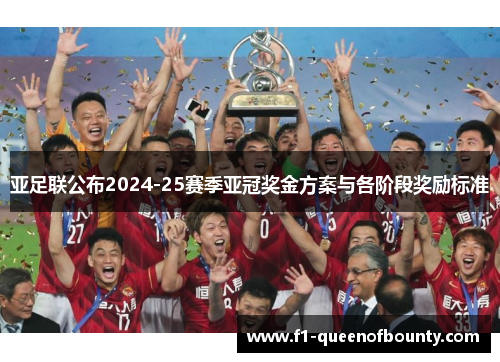 亚足联公布2024-25赛季亚冠奖金方案与各阶段奖励标准